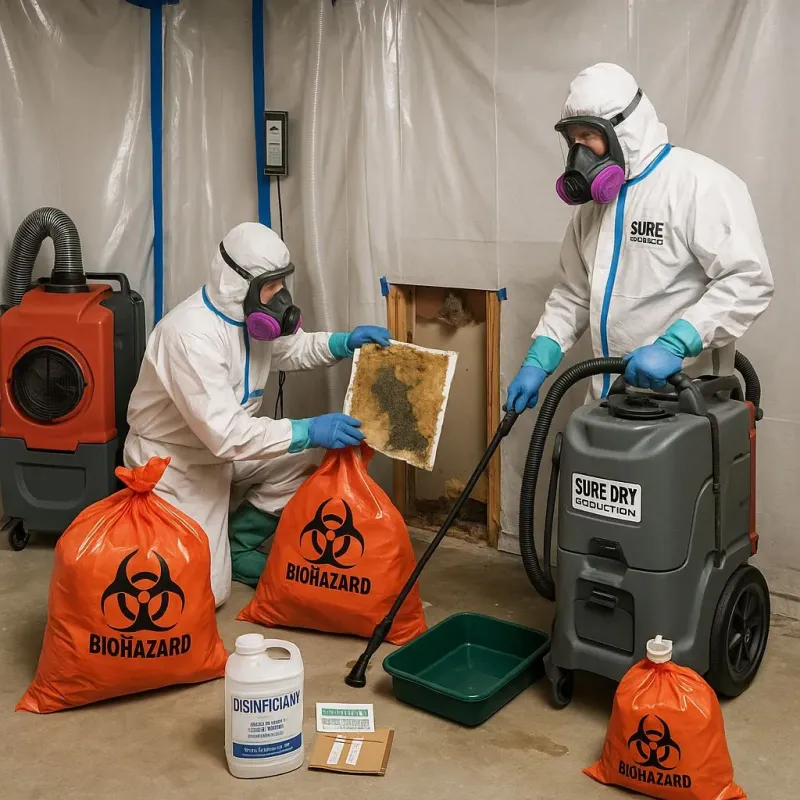 Contaminated Water Handling Protocols process in Castanea, PA